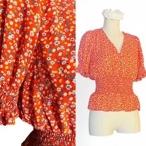 Sienna Sky | Red Floral Blouse